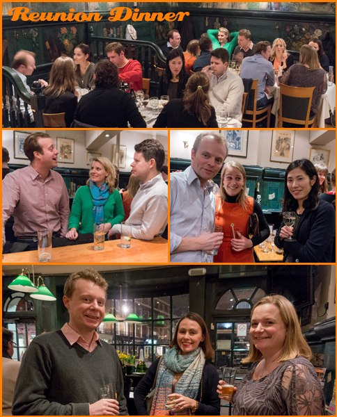 Reunion dinner at the Ebury Restaurant & Wine Bar